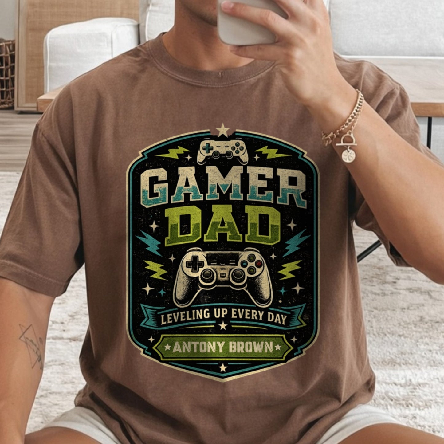 Personalized Dad's Hobbies Shirt | Custom Comfort Colors® Dad T-Shirt