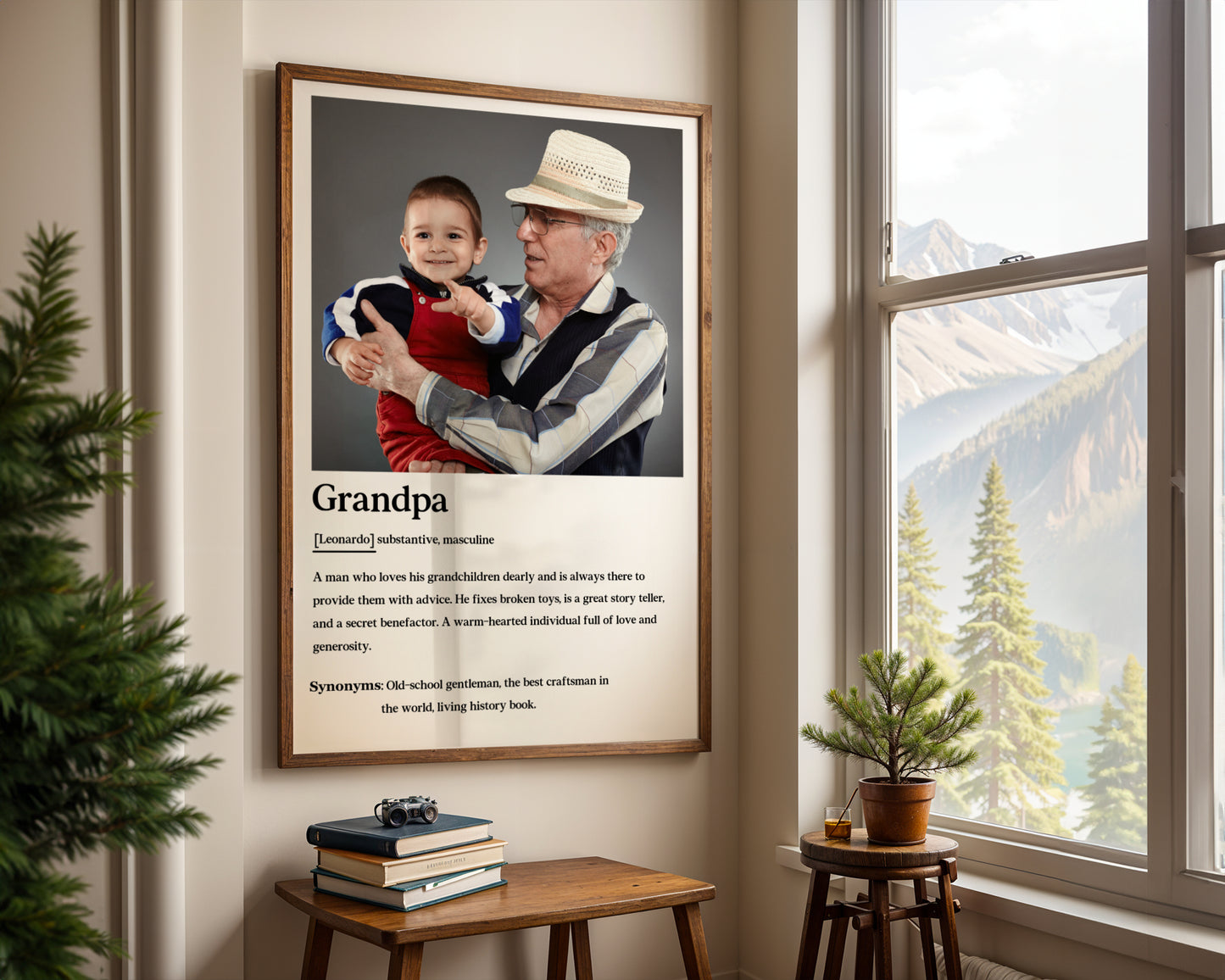 Custom Photo Grandpa Definition - Personalized Poster/Canvas Prints - Father's Day Gift For Grandpa, Grandfather