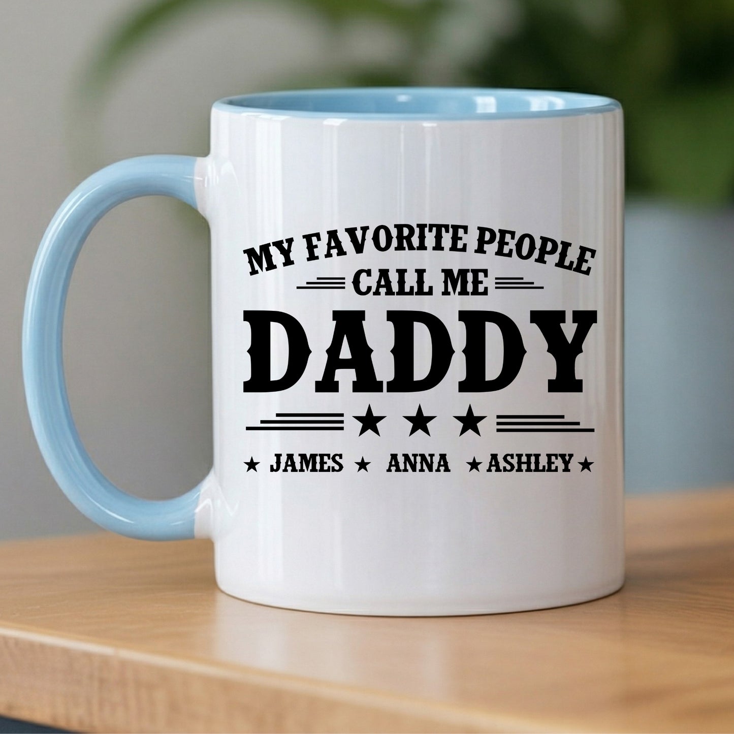 Grandpa's Personalized Mug: "My Favorite People Call Me Grandpa" Custom Name Cup - Heartfelt Birthday or Father's Day Gift for Papa