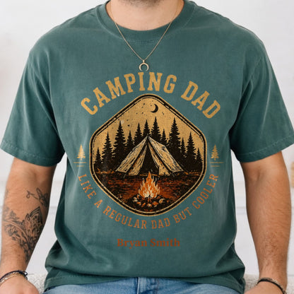 Personalized Dad's Hobbies Shirt | Custom Comfort Colors® Dad T-Shirt