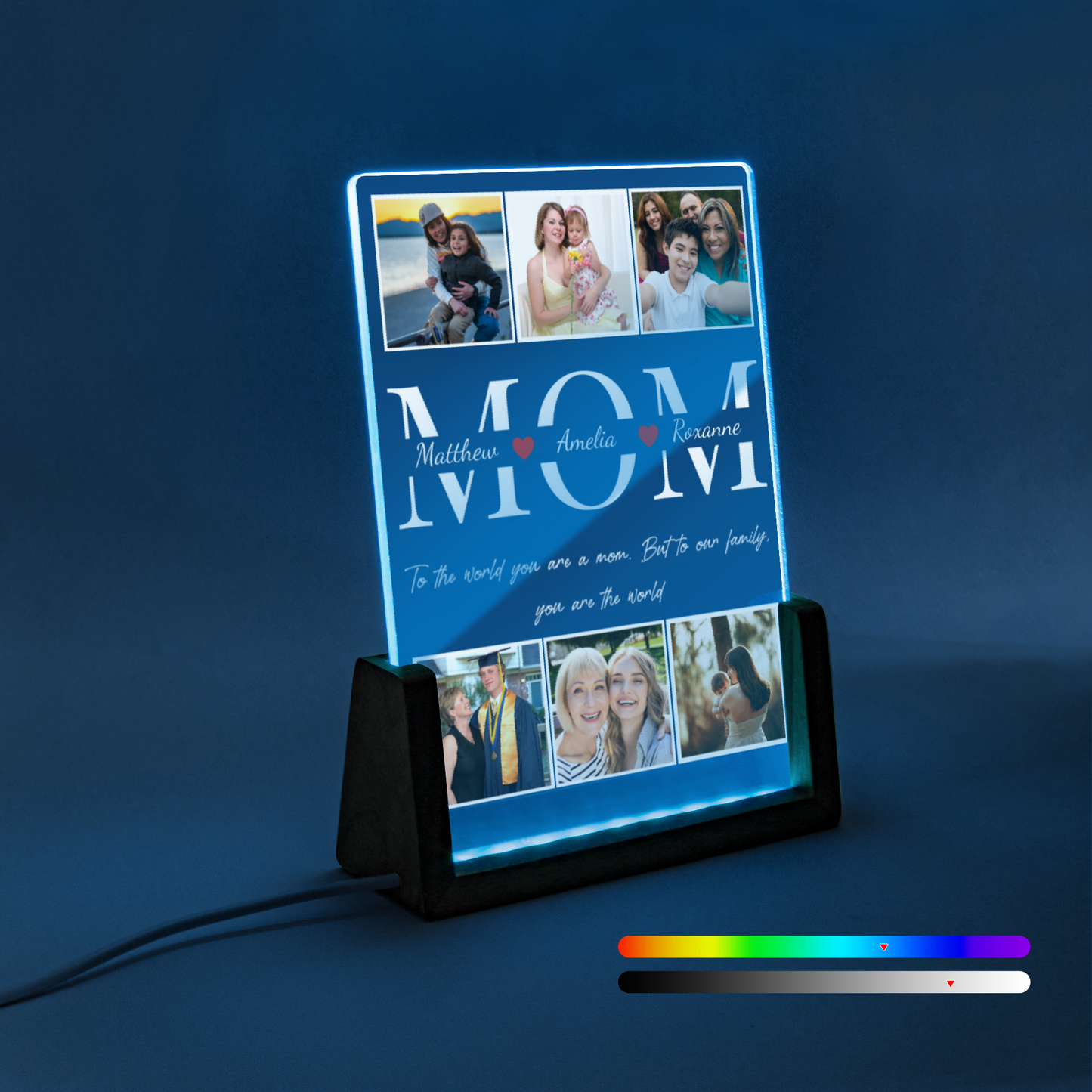 Best Mom Ever - Custom Photo LED Night Light - Personalized Mother's Day Gift for Mom, Mommy, Mother, Stepmom | Birthday, Anniversary Gifts for Her