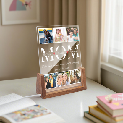 Best Mom Ever - Custom Photo LED Night Light - Personalized Mother's Day Gift for Mom, Mommy, Mother, Stepmom | Birthday, Anniversary Gifts for Her