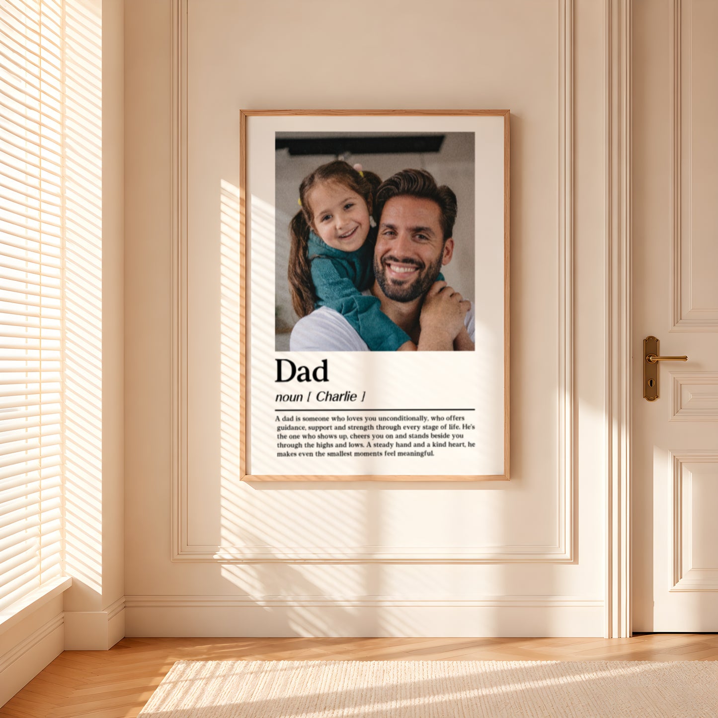Personalized Dad Definition Print | Custom Photo Gift for Dad | Father’s Day Wall Art