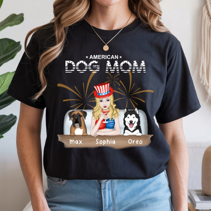 American Dog Mom Shirt - Independence Day Tees 4th of July