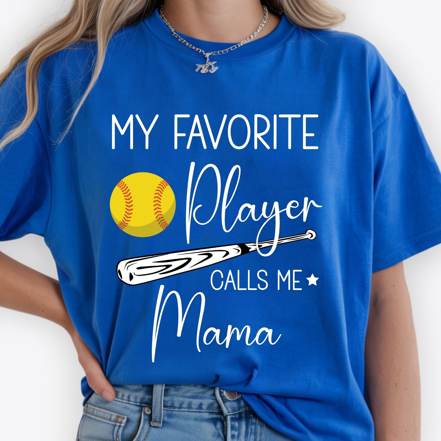 My Favorite Player Calls Me Grandma - Personalized Custom T Shirt - Birthday, Loving, Funny Gift for Grandma/Nana/Mimi, Mom, Wife, Grandparent