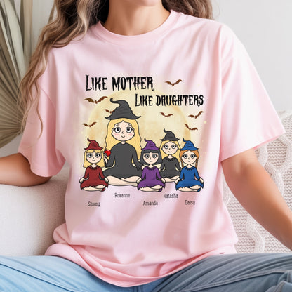 Personalized Like Mother Like Daughter Witch Halloween Shirt | Custom Matching Mom Daughter Tee
