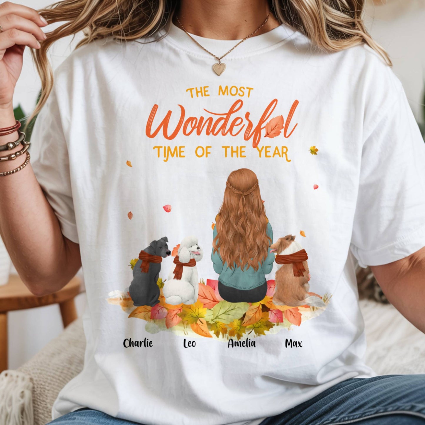 Fall Dog Lover Pet Shirt | "It's The Most Wonderful Time Of The Year" Dog Mom T-Shirt