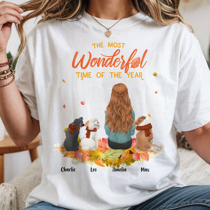 Fall Dog Lover Pet Shirt | "It's The Most Wonderful Time Of The Year" Dog Mom T-Shirt
