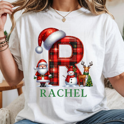 Personalized Family Christmas Shirt | Custom Name Christmas T-Shirt | Matching Family Tee
