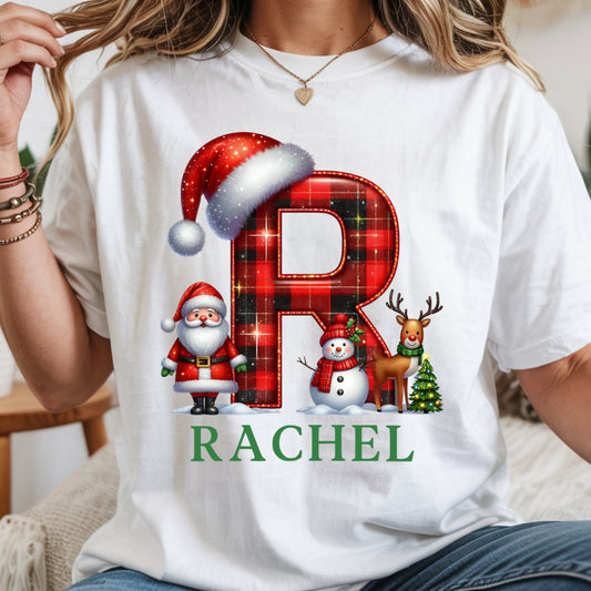 Personalized Family Christmas Shirt | Custom Name Christmas T-Shirt | Matching Family Tee