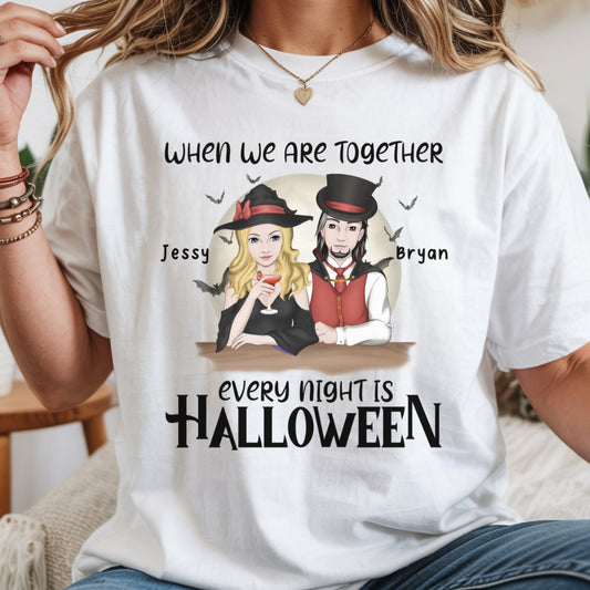 Every Night Is Halloween Shirt | Personalized Comfort Colors® Halloween T-Shirt