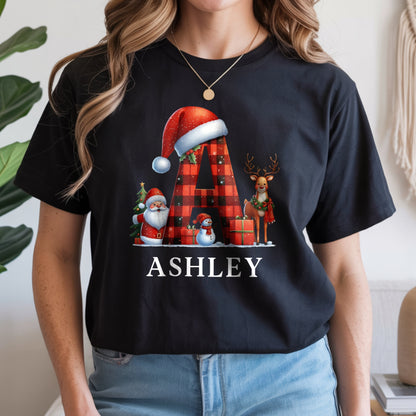 Personalized Family Christmas Shirt | Custom Name Christmas T-Shirt | Matching Family Tee