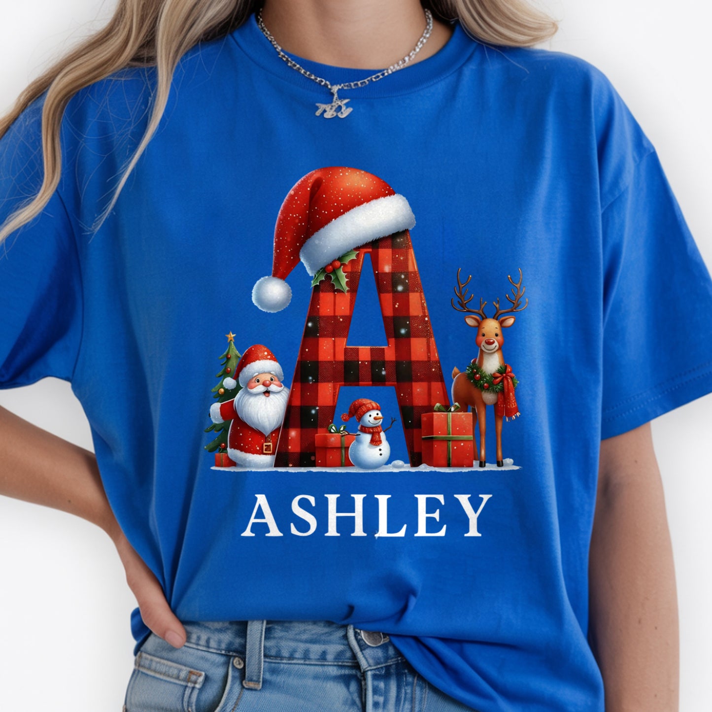 Personalized Family Christmas Shirt | Custom Name Christmas T-Shirt | Matching Family Tee