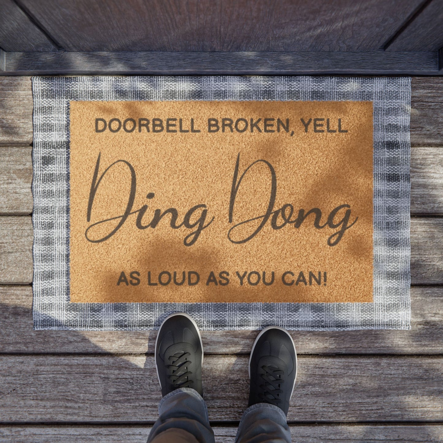 Funny Welcome Coir Doormat | Humorous Front Door Mat | Housewarming Gift