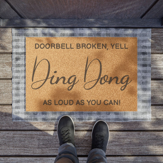 Funny Welcome Coir Doormat | Humorous Front Door Mat | Housewarming Gift