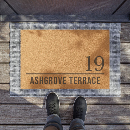 Personalized Front Door Doormat | Custom Printed Address Mat | New Home Couple Gift