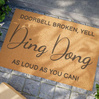 Funny Welcome Coir Doormat | Humorous Front Door Mat | Housewarming Gift