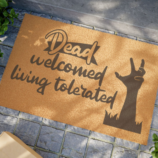 Halloween Coir Doormat | Spooky Front Door Mat | Halloween Home Decor