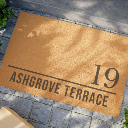 Personalized Front Door Doormat | Custom Printed Address Mat | New Home Couple Gift