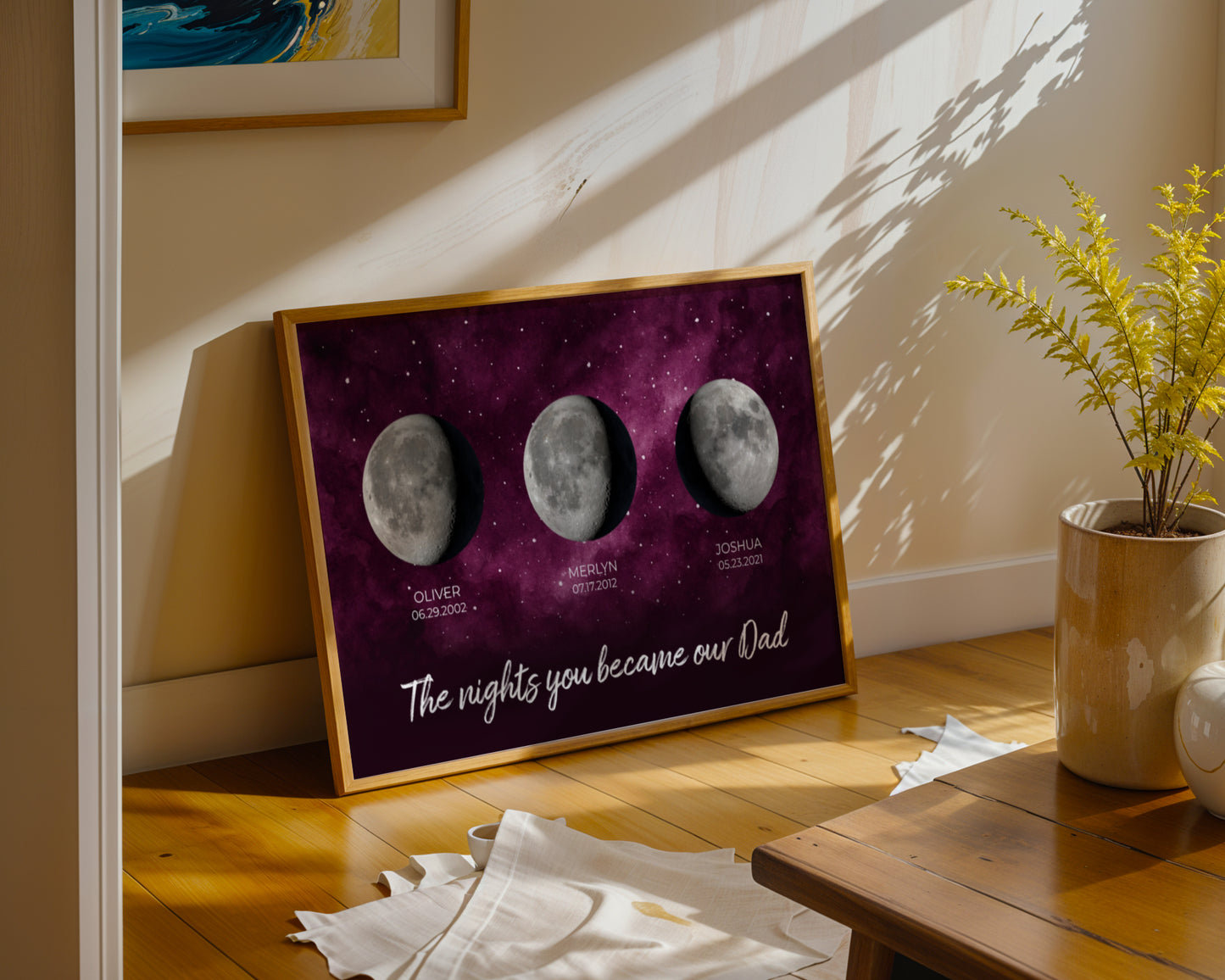 The Nights You Became Our Dad Framed Poster | Personalized Father’s Day Gift | Dad Wall Art