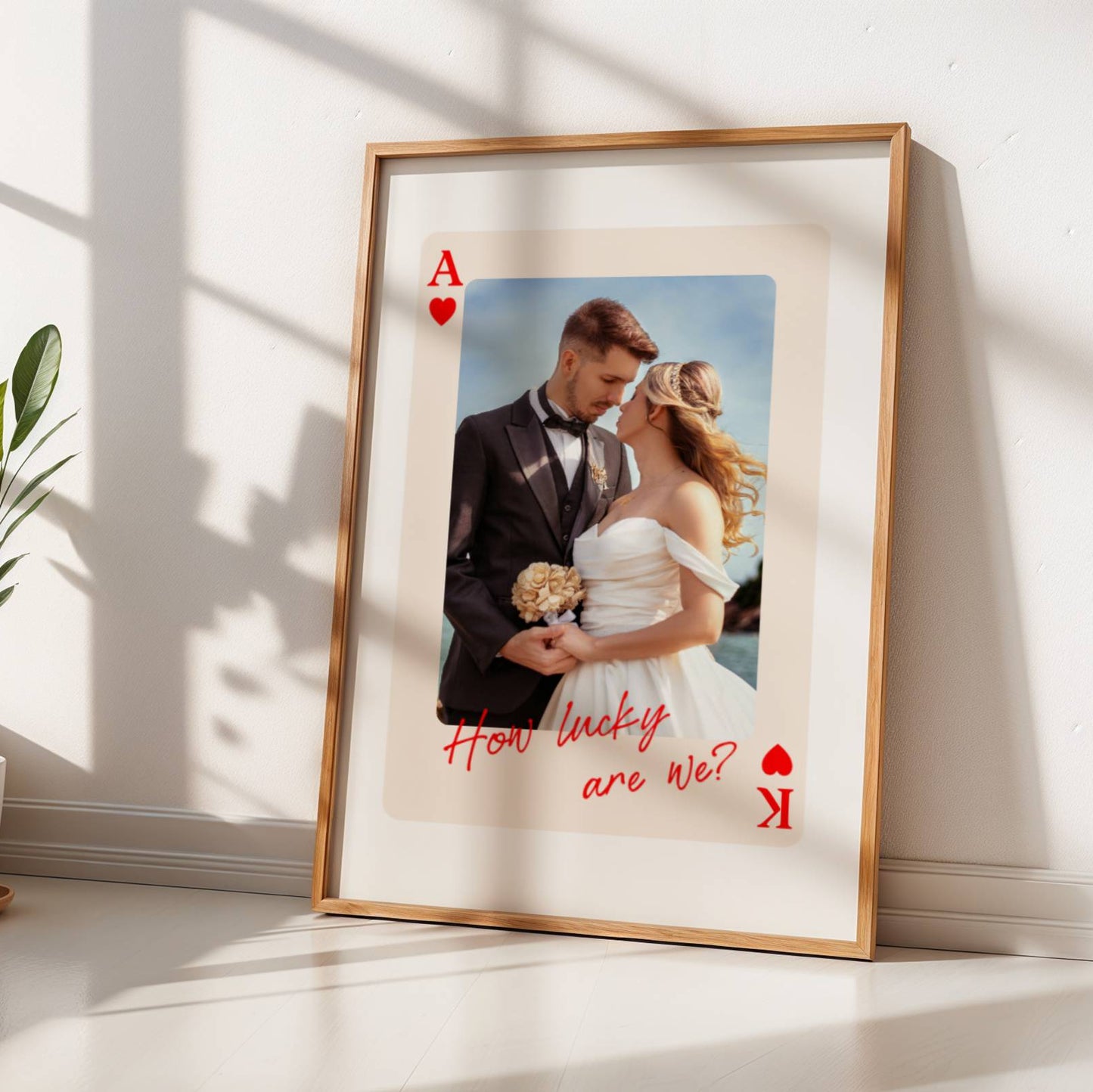 King & Queen Personalized Photo Poster | Custom Couples Wall Art Gift