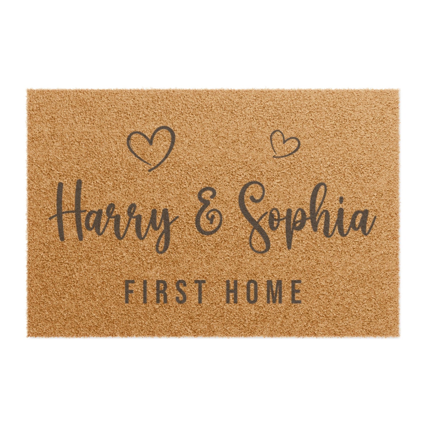 Personalized Front Door Doormat | Custom Printed Mat | First Home Couple Gift