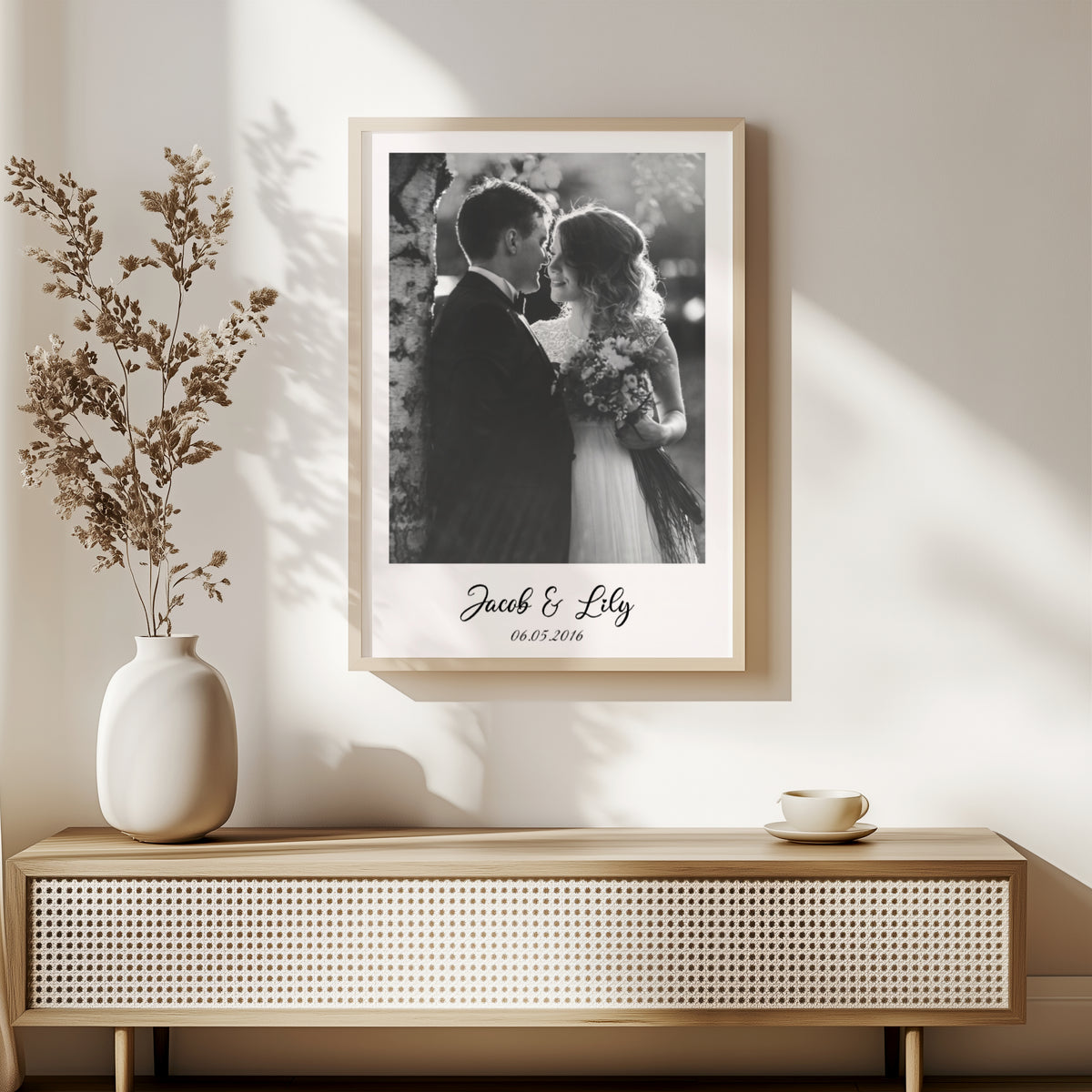 Personalized Wedding Portrait | Custom Couple Painting from Photo | Anniversary Gift for Her & Him