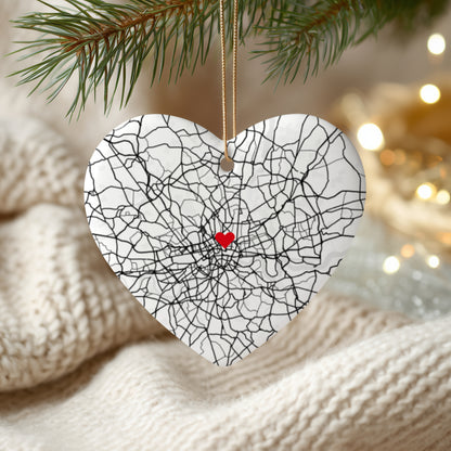 Personalized Engagement Ornament | Custom Wedding Location Ornament | Newlywed Gift