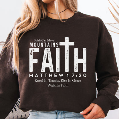 Bible Verse Statement Sweatshirt | Christian Faith Inspirational Graphic Pullover