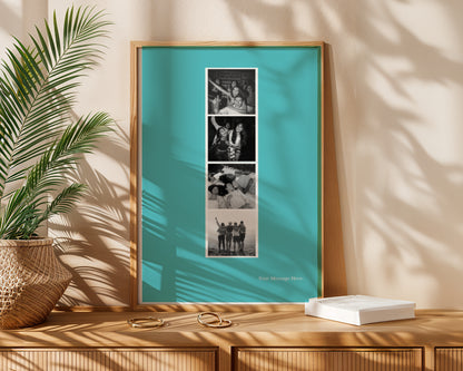 Personalized Polaroid Strip Poster | Custom Photo Wall Art | Best Friend & Couple Gift
