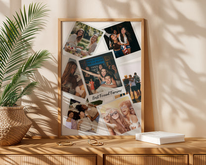 Personalized Polaroid Print | Custom Photo Wall Art | Best Friend & Couple Gift