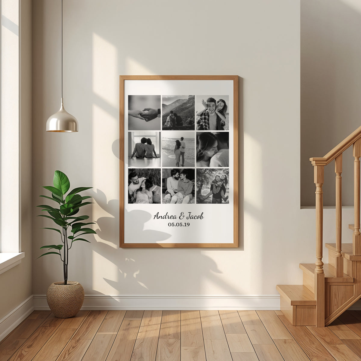 Personalized Photo Collage Print – Custom Anniversary & Birthday Gift for Her or Him | Couple Photo Collage