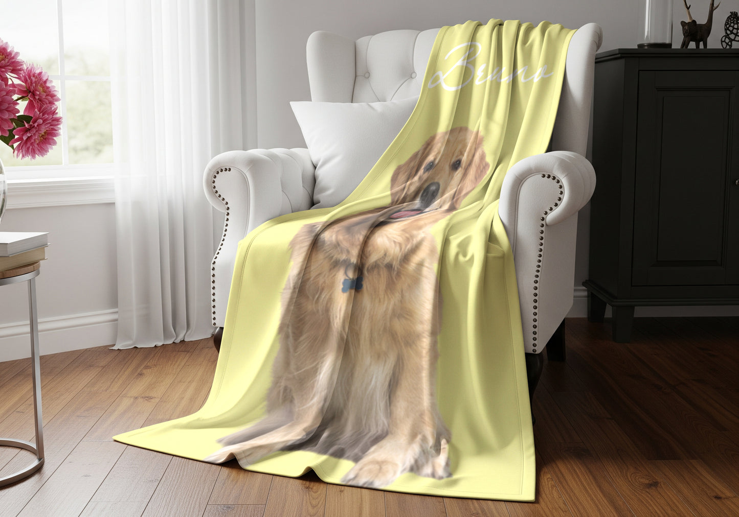Custom Pet Photo Blanket | Personalized Cat & Dog Lover Gift | Pet Mom & Dad