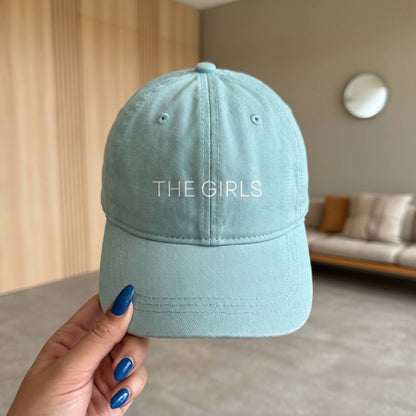 Personalized Bride Squad Embroidered Hat | Custom Bachelorette Party Coastal Washed Cap