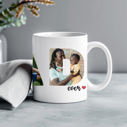 Custom Photo Best Dad Ever - Personalized Custom Mug - Father's Day Gift For Dad, Daddy, Papa