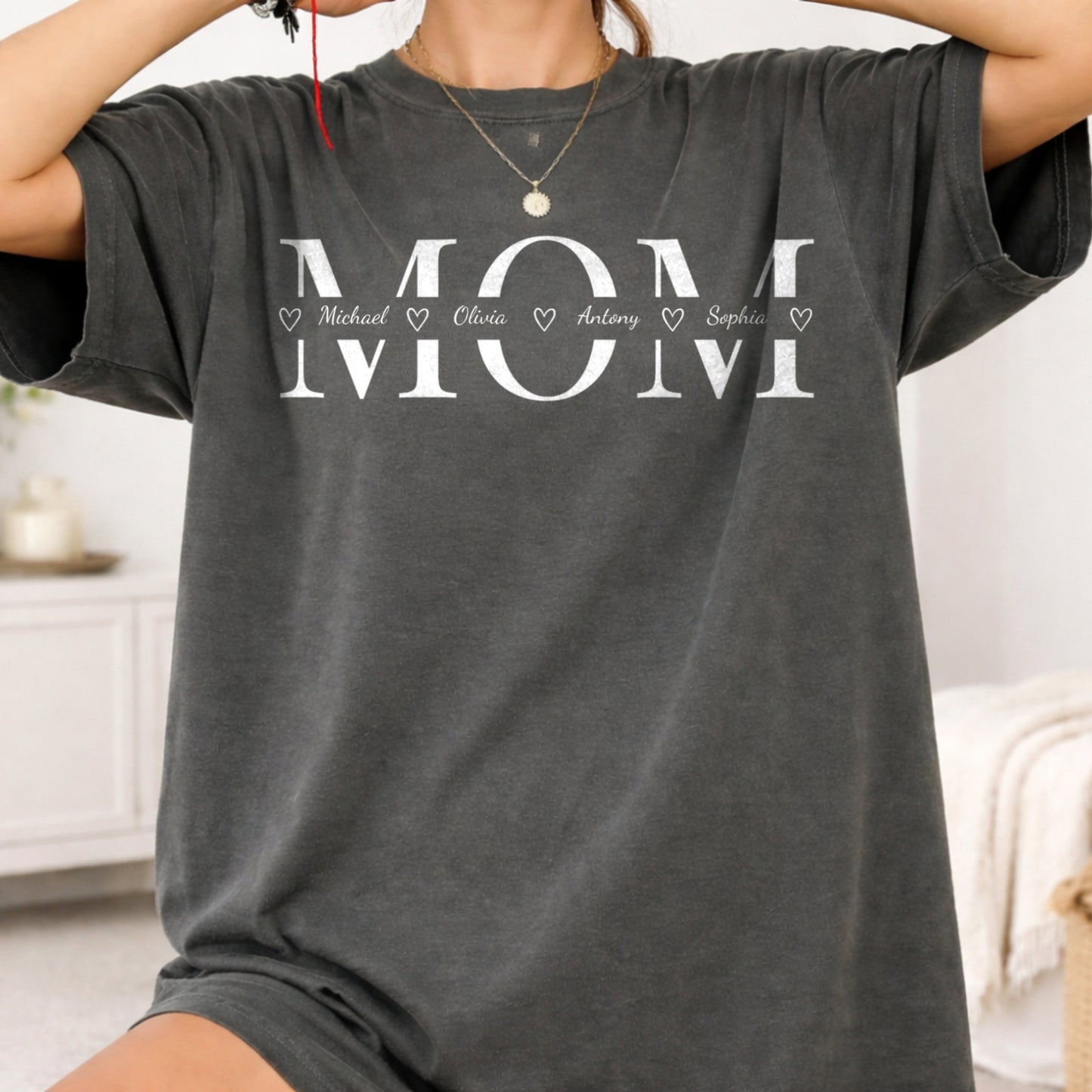 Personalized Mom Shirt | Custom Name Mama T-Shirt | Mother's Day Gift
