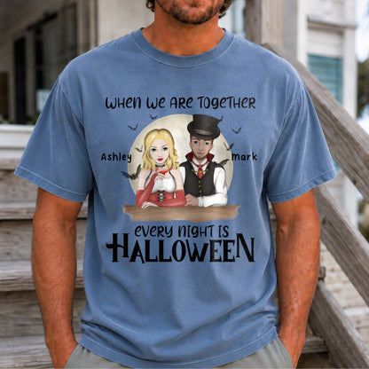 Every Night Is Halloween Shirt | Personalized Comfort Colors® Halloween T-Shirt